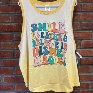 NWT Disney Yellow Ombré Tank